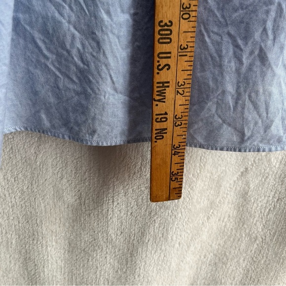 Ralph Lauren Yarmouth Button Down 100% Cotton Oxford Shirt Blue Men's 17-34/35 - Picture 9 of 9